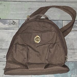 Baggallini Taupe Backpack Purse Bag